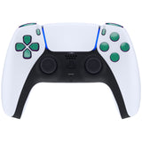 eXtremeRate Replacement D-pad R1 L1 R2 L2 Triggers Share Options Face Buttons, Chameleon Green Purple Full Set Buttons Compatible with ps5 Controller BDM-030/040/050 - Controller NOT Included - JPF1002G3