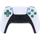 eXtremeRate Replacement D-pad R1 L1 R2 L2 Triggers Share Options Face Buttons, Chameleon Green Purple Full Set Buttons Compatible with ps5 Controller BDM-030/040 - Controller NOT Included - JPF1002G3