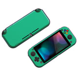 PlayVital Glossy Chameleon Green Purple Protective Case for NS Switch Lite, Hard Cover Protector for NS Switch Lite - 1 x Black Border Tempered Glass Screen Protector Included - YYNLP002