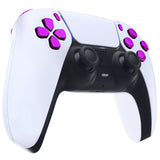 eXtremeRate Replacement D-pad R1 L1 R2 L2 Triggers Share Options Face Buttons, Chrome Purple Full Set Buttons Compatible with ps5 Controller BDM-030/040 - Controller NOT Included- JPF2005G3