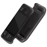 eXtremeRate Replacement Graphite Carbon Fiber Pattern Full Set Shell with Buttons for Steam Deck LCD - QESDS002