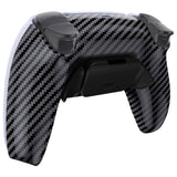 eXtremeRate Graphite Carbon Fiber Pattern Back Paddles Remappable RISE Remap Kit for PS5 Controller BDM-030, Upgrade Board & Redesigned Back Shell & Back Buttons Attachment for PS5 Controller - Controller NOT Included - XPFS2002G3