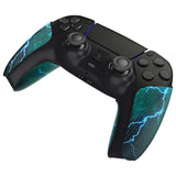 PlayVital Green Storm Thunder Anti-Skid Sweat-Absorbent Controller Grip for PS5 Controller - PFPJ128