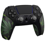 PlayVital Green Weeds Anti-Skid Sweat-Absorbent Controller Grip for PS5 Controller - PFPJ135