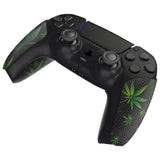 PlayVital Green Weeds Anti-Skid Sweat-Absorbent Controller Grip for PS5 Controller - PFPJ135