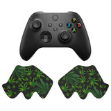 PlayVital Green Weeds Anti-Skid Sweat-Absorbent Controller Grip for Xbox Series X/S Controller, Professional Textured Soft Rubber Pads Handle Grips for Xbox Series X/S Controller - X3PJ045