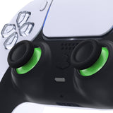 eXtremeRate Green & Black Dual-Color Replacement Thumbsticks for PS5 Controller, Custom Analog Stick Joystick Compatible with PS5, for PS4 All Model Controller - JPF636