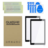 eXtremeRate 2 Pack Black Border Transparent HD Saver Protector Film, Tempered Glass Screen Protector for Nintendo Switch Lite [Anti-Scratch, Anti-Fingerprint, Shatterproof, Bubble-Free] - HL7HL709