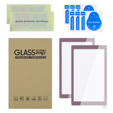 eXtremeRate 2 Pack Dark Grayish Violet Border Transparent HD Saver Protector Film, Tempered Glass Screen Protector for Nintendo Switch Lite [Anti-Scratch, Anti-Fingerprint, Shatterproof, Bubble-Free] - HL735