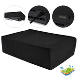 PlayVital Horizontal Dust Cover for ps5 Slim Disc Edition(The New Smaller Design), Nylon Dust Proof Protector Waterproof Cover Sleeve for ps5 Slim Console - Black - HUYPFM001