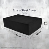 PlayVital Horizontal Dust Cover for ps5 Slim Disc Edition(The New Smaller Design), Nylon Dust Proof Protector Waterproof Cover Sleeve for ps5 Slim Console - Black - HUYPFM001