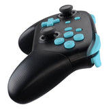 eXtremeRate Heaven Blue Repair ABXY D-pad ZR ZL L R Keys for Nintendo Switch Pro Controller, DIY Replacement Full Set Keys with Tools for Nintendo Switch Pro - Controller NOT Included - KRP308