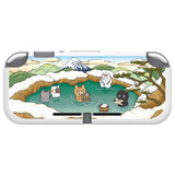 PlayVital Hot Spring Kitties Custom Protective Case for NS Switch Lite, Soft TPU Slim Case Cover for NS Switch Lite - LTU6023
