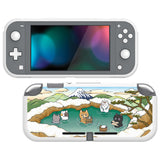 PlayVital Hot Spring Kitties Custom Protective Case for NS Switch Lite, Soft TPU Slim Case Cover for NS Switch Lite - LTU6023