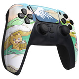 eXtremeRate Hot Spring Kitties Front Housing Shell Compatible with ps5 Controller BDM-010/020/030/040, DIY Replacement Shell Custom Touch Pad Cover Compatible with ps5 Controller - ZPFR007G3