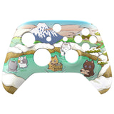 eXtremeRate Hot Spring Kitties Replacement Part Faceplate, Soft Touch Grip Housing Shell Case for Xbox Series S & Xbox Series X Controller Accessories - Controller NOT Included - FX3R007