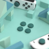 eXtremeRate PlayVital Switch Joystick Caps, Switch Lite Thumbstick Caps, Silicone Analog Cover for Switch OLED Joycon Thumb Grip Rocker Caps for Nintendo Switch & Switch Lite - Hunter Green - NJM1191