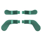 eXtremeRate 4 pcs Metallic Aqua Green Replacement Stainless Steel Paddles for Xbox One Elite Controller Seies 2 - IL316