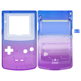 eXtremeRate IPS Ready Upgraded Gradient Translucent Bluebell GBC Replacement Shell Full Housing Cover w/ Buttons for Gameboy Color – Fit for GBC OSD IPS & Regular IPS & Standard LCD – Console & IPS Screen NOT Included - QCBP3015