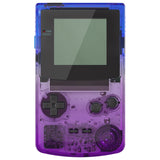 eXtremeRate IPS Ready Upgraded Gradient Translucent Bluebell GBC Replacement Shell Full Housing Cover w/ Buttons for Gameboy Color – Fit for GBC OSD IPS & Regular IPS & Standard LCD – Console & IPS Screen NOT Included - QCBP3015