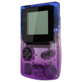 eXtremeRate IPS Ready Upgraded Gradient Translucent Bluebell GBC Replacement Shell Full Housing Cover w/ Buttons for Gameboy Color – Fit for GBC OSD IPS & Regular IPS & Standard LCD – Console & IPS Screen NOT Included - QCBP3015