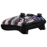 eXtremeRate Impression US Flag Faceplate Cover, Soft Touch Front Housing Shell Case Replacement Kit for Xbox One Elite Series 2 Controller Model 1797 - Thumbstick Accent Rings Included - ELT146