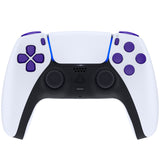 eXtremeRate Replacement D-pad R1 L1 R2 L2 Triggers Share Options Face Buttons, Purple Full Set Buttons Compatible with ps5 Controller BDM-030/040 - Controller NOT Included - JPF1007G3