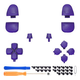 eXtremeRate Replacement Full Set Buttons for PS5 Controller BDM-030/040/050/060 - Purple - JPF1007G3