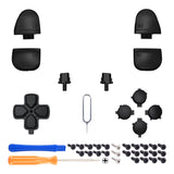 eXtremeRate Replacement D-pad R1 L1 R2 L2 Triggers Share Options Face Buttons, Black Full Set Buttons Compatible with ps5 Controller BDM-030/040/050 - Controller NOT Included - JPF1009G3