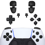 eXtremeRate Replacement D-pad R1 L1 R2 L2 Triggers Share Options Face Buttons, Black Full Set Buttons Compatible with ps5 Controller BDM-030/040/050 - Controller NOT Included - JPF1009G3