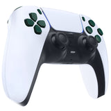 eXtremeRate Replacement D-pad R1 L1 R2 L2 Triggers Share Options Face Buttons, Racing Green Full Set Buttons Compatible with ps5 Controller BDM-030/040 - Controller NOT Included - JPF1016G3