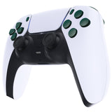 eXtremeRate Replacement D-pad R1 L1 R2 L2 Triggers Share Options Face Buttons, Racing Green Full Set Buttons Compatible with ps5 Controller BDM-030/040/050 - Controller NOT Included - JPF1016G3