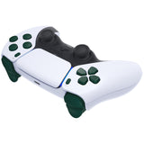 eXtremeRate Replacement D-pad R1 L1 R2 L2 Triggers Share Options Face Buttons, Racing Green Full Set Buttons Compatible with ps5 Controller BDM-030/040 - Controller NOT Included - JPF1016G3