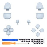 eXtremeRate Replacement Full Set Buttons for PS5 Controller BDM-030/040/050/060 - Celadon Green - JPF1049G3