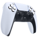 eXtremeRate Replacement D-pad R1 L1 R2 L2 Triggers Share Options Face Buttons, Chrome Silver Full Set Buttons Compatible with ps5 Controller BDM-030/040 - Controller NOT Included - JPF2002G3