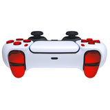 eXtremeRate Replacement D-pad R1 L1 R2 L2 Triggers Share Options Face Buttons, Chrome Red Full Set Buttons Compatible with ps5 Controller BDM-030/040 - Controller NOT Included - JPF2003G3
