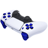eXtremeRate Replacement D-pad R1 L1 R2 L2 Triggers Share Options Face Buttons, Chrome Blue Full Set Buttons Compatible with ps5 Controller BDM-030/040 - Controller NOT Included - JPF2004G3
