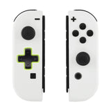 eXtremeRate White Joycon Handheld Controller Housing (D-Pad Version) with Full Set Buttons, DIY Replacement Shell Case for NS Switch JoyCon & OLED JoyCon - Console Shell NOT Included - JZP303