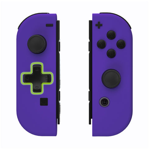 eXtremeRate Purple Joycon Handheld Controller Housing (D-Pad Version) with Full Set Buttons, DIY Replacement Shell Case for NS Switch JoyCon & OLED JoyCon – Console Shell NOT Included - JZP315