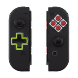 eXtremeRate Classics NES Style Soft Touch Joycon Handheld Controller Housing (D-Pad Version) with Full Set Buttons, DIY Replacement Shell Case for NS Switch JoyCon & OLED JoyCon - Console Shell NOT Included - JZT104