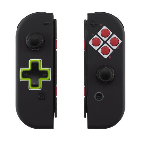 eXtremeRate Classics NES Style Soft Touch Joycon Handheld Controller Housing (D-Pad Version) with Full Set Buttons, DIY Replacement Shell Case for NS Switch JoyCon & OLED JoyCon - Console Shell NOT Included - JZT104