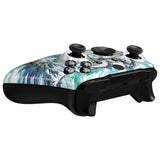 eXtremeRate Jade Dragon - Cloud Dominator Replacement Front Housing Shell Case with Thumbstick Accent Rings for Xbox One Elite Series 2 Controller Model 1797 - ELT151