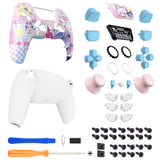 eXtremeRate Luna Redesigned Full Set Shells & Buttons for PS5 Controller BDM-030/040/050 - MeWoow - KQXPFT002