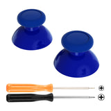 eXtremeRate Blue Replacement 3D Joystick Thumbsticks, Analog Thumb Sticks with Phillips Screwdriver for Nintendo Switch Pro Controller - KRM518