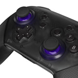 eXtremeRate Purple & Black Replacement 3D Joystick Thumbsticks, Analog Thumb Sticks with Phillips Screwdriver for Nintendo Switch Pro Controller - KRM527
