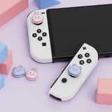 PlayVital Kawaii Bear & Bunny Switch Thumb Grip Caps, Joystick Caps for NS Switch Lite, Silicone Analog Cover Thumbstick Grips for Joycon of Switch OLED - NJM1187