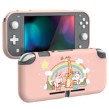PlayVital Animals Party Custom Protective Case for NS Switch Lite, Soft TPU Slim Case Cover for NS Switch Lite - LTU6005