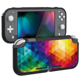 PlayVital Colorful Triangle Custom Protective Case for NS Switch Lite, Soft TPU Slim Case Cover for NS Switch Lite - LTU6014