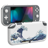 PlayVital The Great Wave Custom Protective Case for NS Switch Lite, Soft TPU Slim Case Cover for NS Switch Lite - LTU6017