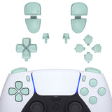 eXtremeRate Replacement D-pad R1 L1 R2 L2 Triggers Share Options Face Buttons, Light Cyan Full Set Buttons Compatible with ps5 Controller BDM-030/040/050 - Controller NOT Included - JPF1019G3